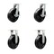 Service Caster 10'' Extra Heavy Duty Phenolic Wheel Swivel Caster Set 2 Brakes 2 Rigid, 4PK CRAN-SCC-KP92S1030-PHR-SLB-2-R-2 - alternate 1